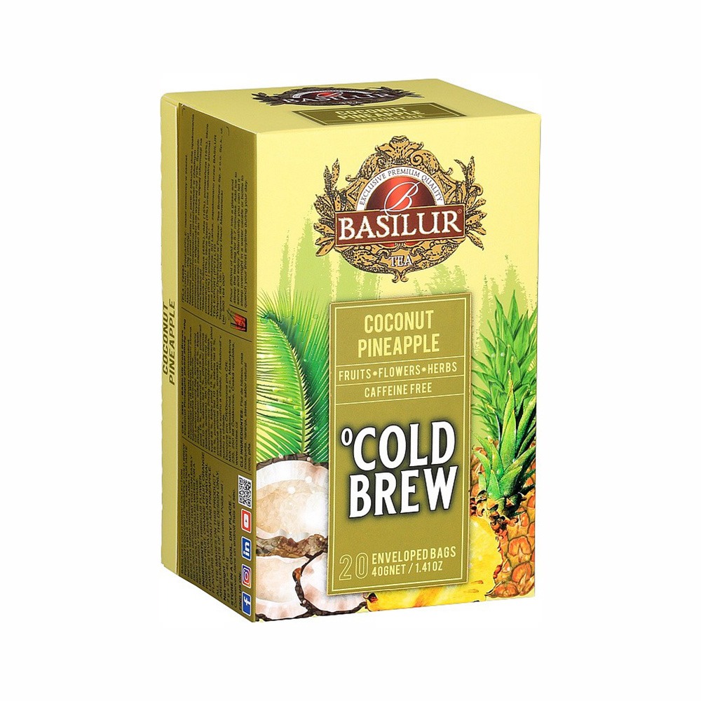 basilur-coconut-pineapple BASILUR Cold Brew Coconut Pineapple 40 g - Obrázek 1