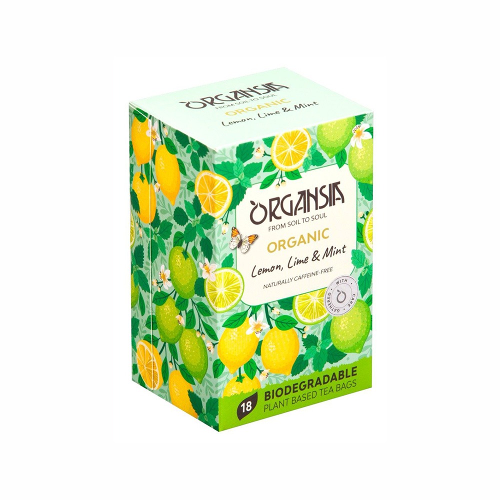 lemon-lime-mint ORGANSIA Lemon Lime & Mint BIO 32,4 g - Obrázek 1